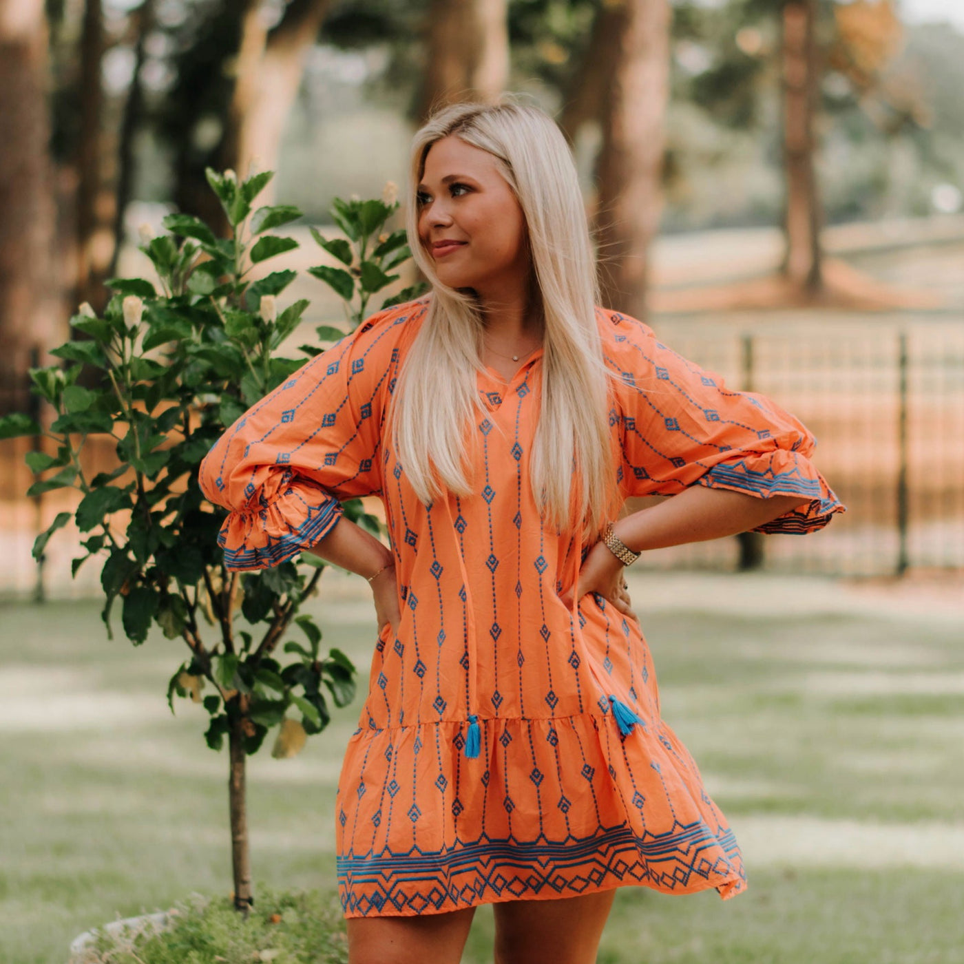 Tangerine Mini Dress