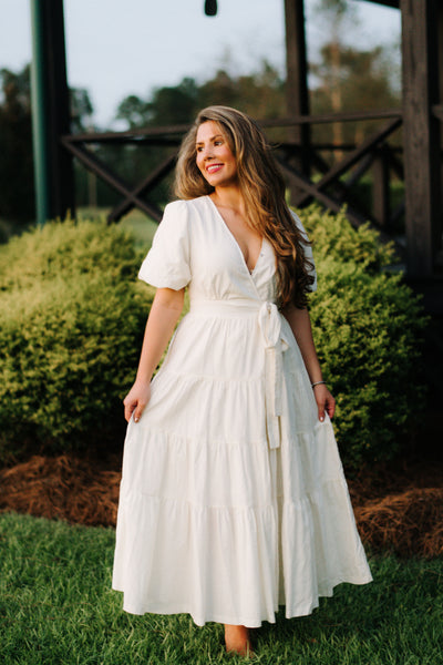 Cream Midi Dress