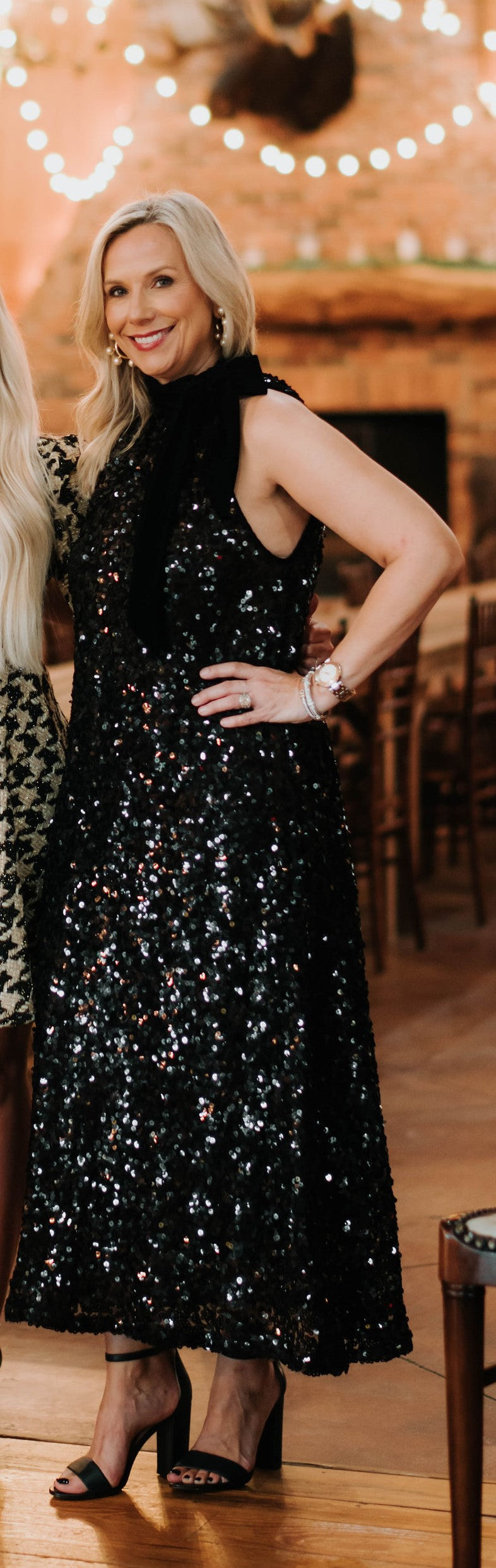 Tinsel Noir Sequin Dress